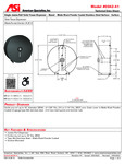 MATTE BLACK JUMBO ROLL TOILET TISSUE DISPENSER spec sheet