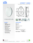 SEAT TOILET ELONGATED PLASTIC SLOW CLOSE WHITE spec sheet SEAT TOILET ELONGATED PLASTIC SLOW CLOSE WHITE spec sheet