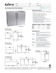Krowne Dry Storage Back Bar Cabinet Specsheet Krowne Dry Storage Back Bar Cabinet Specsheet