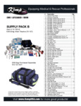 Kemp USA 10-160-B 270-Piece Medical Supply Pack B for Kemp USA EMS Gear Bags item list