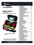 Kemp USA 10-160-D 238-Piece Medical Supply Pack D for Kemp USA EMS Gear Bags item list