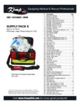 Kemp USA 10-160-E 250-Piece Medical Supply Pack E items list