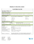 Xanthan Gum Spec Sheet