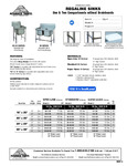Regaline 1 & 2 Compartment Sinks Spec Sheet