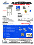 Advance Tabco FC-FM-2219, FC-FM-2219-F Specsheet Advance Tabco FC-FM-2219, FC-FM-2219-F Specsheet