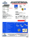 Advance Tabco FC-FM-40, FC-FM-40-F Specsheet Advance Tabco FC-FM-40, FC-FM-40-F Specsheet
