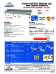Advance Tabco FC-WM-100, FC-WM-100-F Specsheet