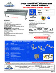 Advance Tabco FC-WM-80-F, FC-WM-80 Specsheet Advance Tabco FC-WM-80-F, FC-WM-80 Specsheet