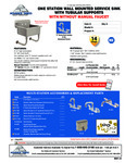 Advance Tabco FS-WM-2219-F, FS-WM-2219 Specsheet Advance Tabco FS-WM-2219-F, FS-WM-2219 Specsheet