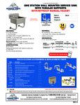 Advance Tabco FS-WM-2721, FS-WM-2721-F Specsheet Advance Tabco FS-WM-2721, FS-WM-2721-F Specsheet
