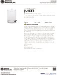 American Metalcraft JUICE7 Specsheet