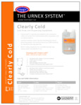 Urnex Clearly Cold Spec Sheet Urnex Clearly Cold Spec Sheet