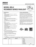 Broan BEL6 Spec Sheet