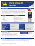 WD-40 GEL LUBE SPRAY 10OZ 6/CS spec sheet