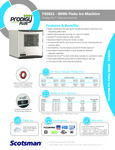Scotsman FS0822 - 800lb Flake Ice Machine Spec Sheet Scotsman FS0822 - 800lb Flake Ice Machine Spec Sheet