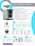 Scotsman FS1222 - 1200lb Flake Ice Machine Spec Sheet Scotsman FS1222 - 1200lb Flake Ice Machine Spec Sheet