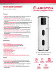 16069_Ariston Nuos Side Connect Spec Sheet.pdf 16069_Ariston Nuos Side Connect Spec Sheet.pdf