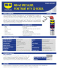 PENETRANT SPRAY W/ FLEX STRAW 13.5OZ 6/CS WD-40 spec sheet