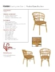 163PH28CNT_Roatan Arm Chair_Spec Sheet