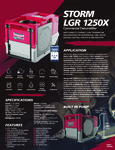 STORM 1250X RED DEHUMIDIFIER spec sheet