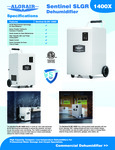 STORM 1400X DEHUMIDIFIER spec sheet