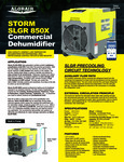 STORM 850X DEHUMIDIFIER spec sheet