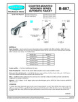 Bobrick B-8872 Specsheet Bobrick B-8872 Specsheet