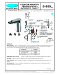 Bobrick B-8898, B-8895, and B-8892 Specsheet