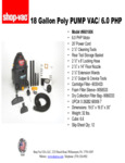 18 gallon poly pump vac spec