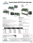 Advance Tabco Square Corner Hand Sinks Advance Tabco Square Corner Hand Sinks