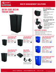 DESK SIDE WASTE TRASH CAN W RECYCLE CAN SPEC