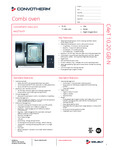 2-Convotherm maxx pro - easyTouch 10.20 Gas Boiler - Specification UL