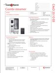 Convotherm 20.10 ED EB Spec Sheet Convotherm 20.10 ED EB Spec Sheet