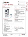 Convotherm 20.10 ET EB Spec Sheet Convotherm 20.10 ET EB Spec Sheet