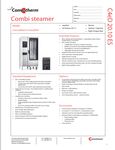 Convotherm 20.10 Spec Sheet Convotherm 20.10 Spec Sheet