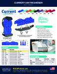 WizKid Current Air Freshener Specsheet WizKid Current Air Freshener Specsheet