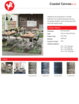 coastal canvas spec sheet