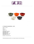 Front of The House DBO143BEP23 Kiln? 21 oz. Vanilla Bean Round Porcelain Bowl - 12/Case Front of The House DBO143BEP23 Kiln? 21 oz. Vanilla Bean Round Porcelain Bowl - 12/Case
