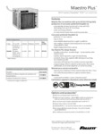 230MCD414AS_Maestro Plus ice machine D414 RIDE_Spec sheet