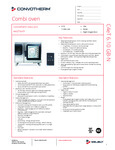 24-Convotherm maxx pro - easyTouch 6.10 Gas Boiler - Specification UL 24-Convotherm maxx pro - easyTouch 6.10 Gas Boiler - Specification UL