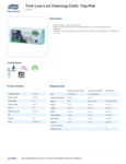 Tork Low-Lint Cleaning Cloth Specsheet Tork Low-Lint Cleaning Cloth Specsheet
