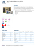 Tork Industrial Cleaning Cloth Specsheet