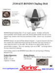 Spring USA Rondo Round Chafing Dish Specsheet