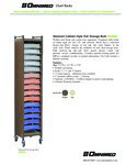 Omnicart Cabinet Style Flat Storage Rack #264565 Spec Sheet