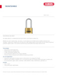 ABUS 180IB/50HB63 Combination Lock Specsheet ABUS 180IB/50HB63 Combination Lock Specsheet