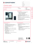 27-Convotherm maxx pro - easyDial 10.10 Electric Boiler - Specification UL 27-Convotherm maxx pro - easyDial 10.10 Electric Boiler - Specification UL