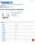 Wesco Wire Caged Steel Platform Truck Spec Sheet Wesco Wire Caged Steel Platform Truck Spec Sheet