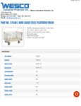 Wesco Steel Wire Cage Platform Truck Specsheet Wesco Steel Wire Cage Platform Truck Specsheet