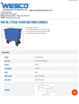 Wesco Polyethylene Box Truck Specseheet