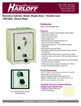 SMALL NARCOTICS CABINET spec sheet